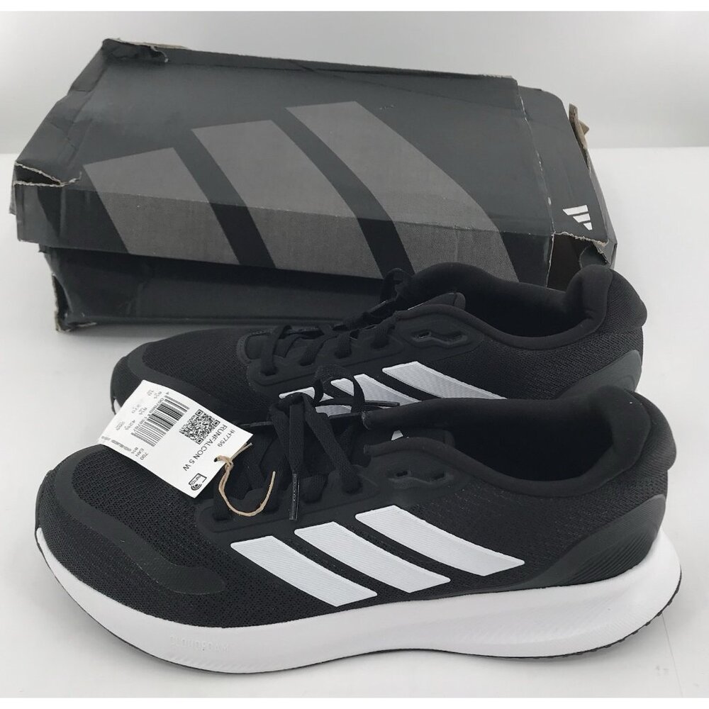 Adidas Run Falcon 5 Sneaker Shoes Women’s Size 10 Black White